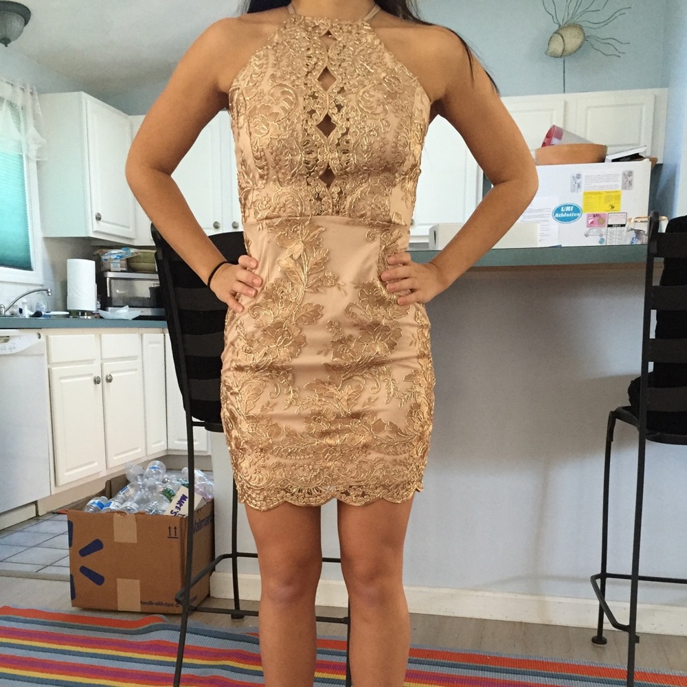 Hello Molly Bronze Dress | Size 8 (AU)